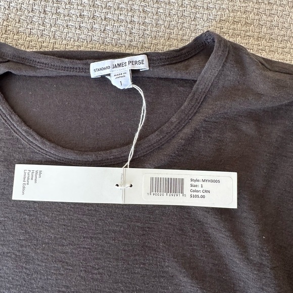 James Perse Charcoal black, lightweight T-shirts. Short sleeve, size 1 (small) - Picture 3 of 3